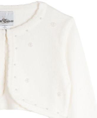 Big Girls Imitation Pearl Embellished Cardigan, Created for Macy's 