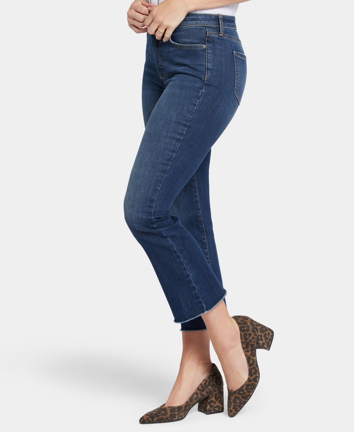Shop Nydj Women's High Rise Billie Mini Bootcut Jeans In Olympus