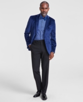 Alfani Men's Slim-Fit Solid Velvet Sport Coats, Created for Macy's - Navy