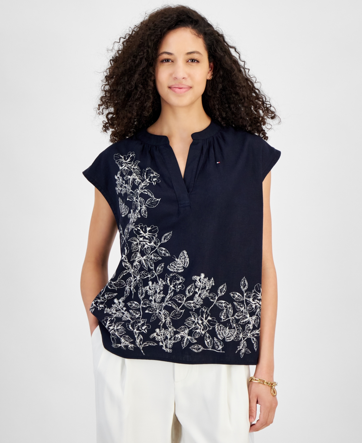 Women's Placement Butterfly Paisley Blouse - Seeded Nat
