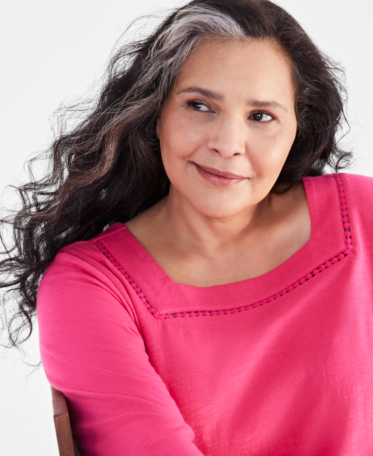 Style & Co Plus Size Cotton Square-Neck Top, Created for Macy's
