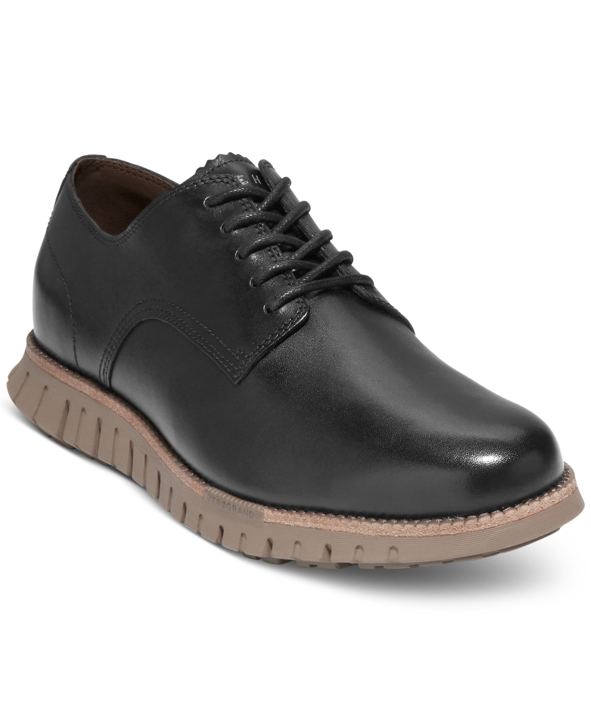Shop Cole Haan Men's Zerøgrand Remastered Lace-up Oxford Dress Shoes In Black,ch Irish Coffee