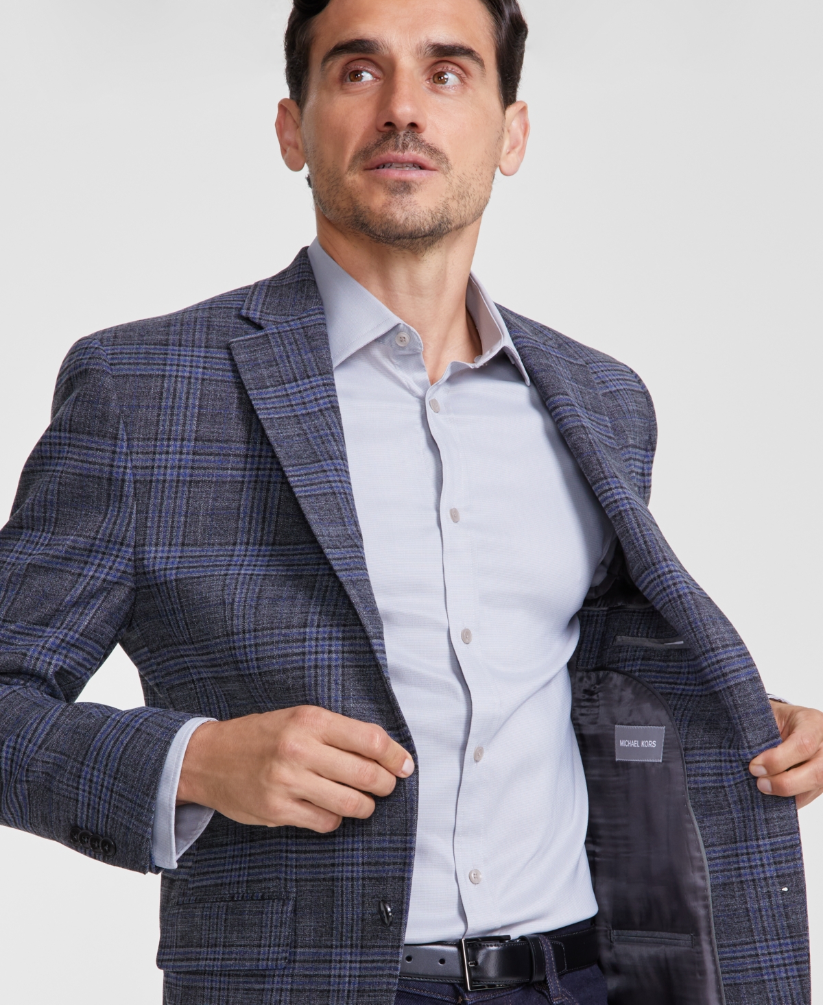 Michael Kors Men Classic-Fit Plaid Sport Coat