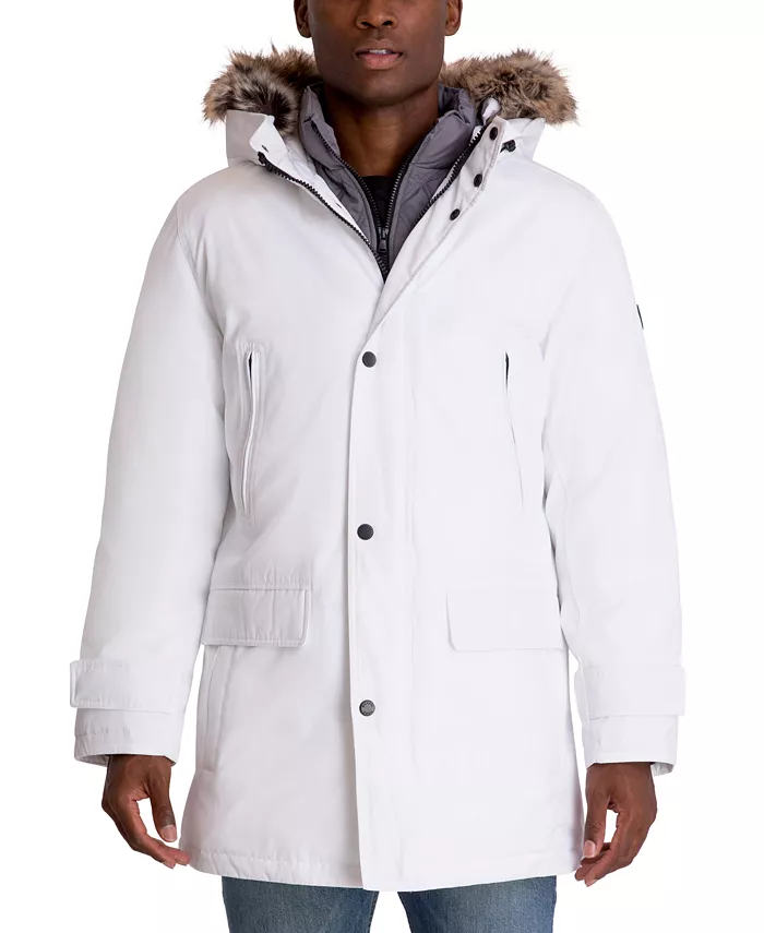 Men's Hooded Bib Snorkel Parka Coat - thumbnail 7