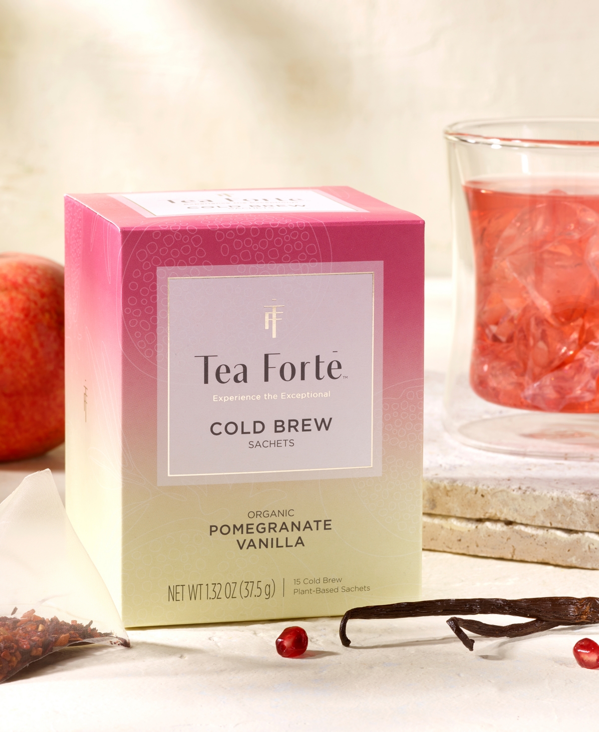 Tea Forte Cold Brew Duo And Poom Cup Tea Bundle, 4 Piece In No Color