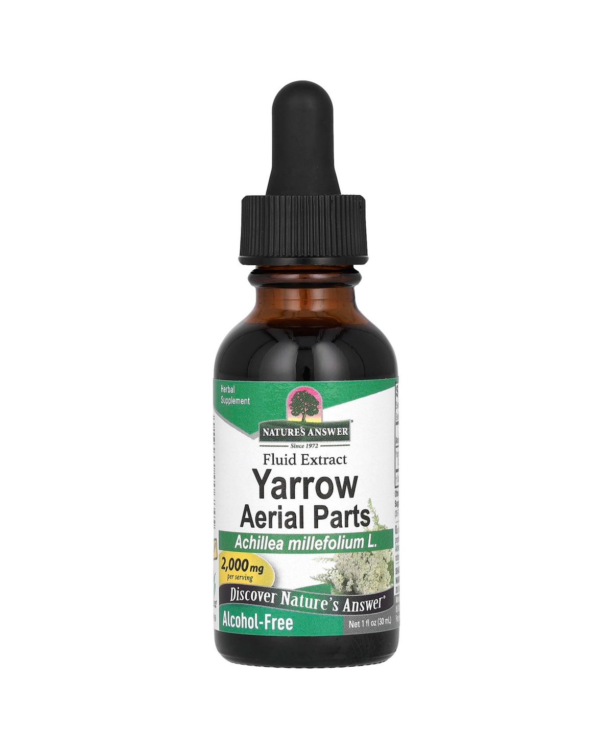 Yarrow Aerial Parts Alcohol-Free 2 000 mg - 1 fl oz (30 ml) - Assorted Pre-Pack