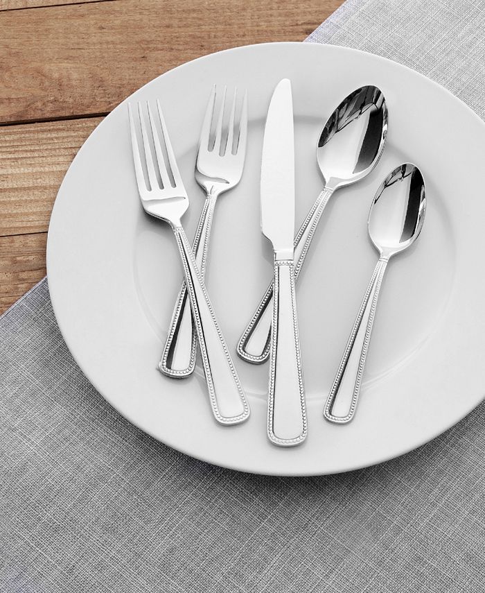 Kitchinox Stainless Steel Taylor Bead 20 Piece Flatware Set, Service