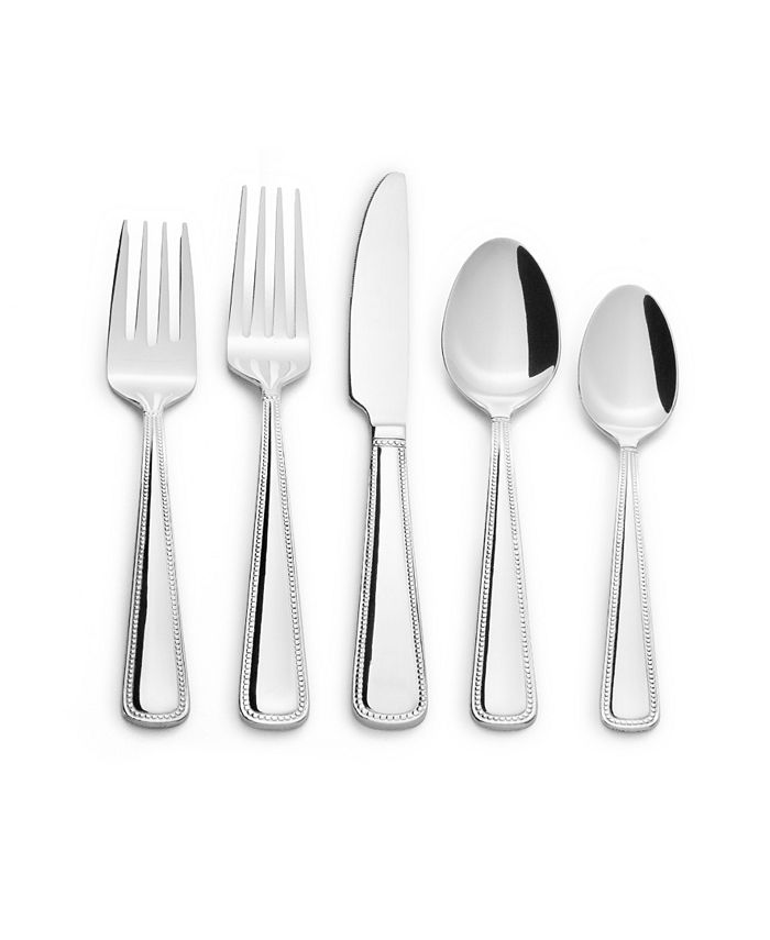 Kitchinox Stainless Steel Taylor Bead 20 Piece Flatware Set, Service