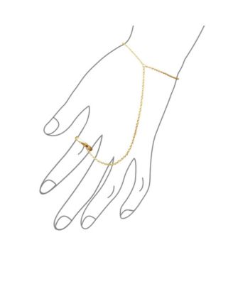 Trendy Delicate Chain Link Bracelet 14K Gold Plated Sterling Silver