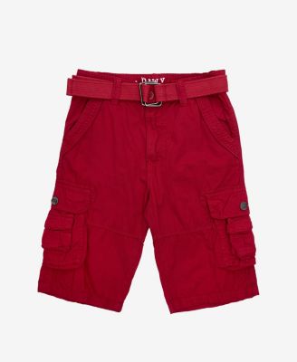 RAW X Big Boys Belted Twill Cargo Shorts