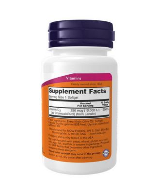 Vitamin D-3 ,10,000 IU ,30 Softgels