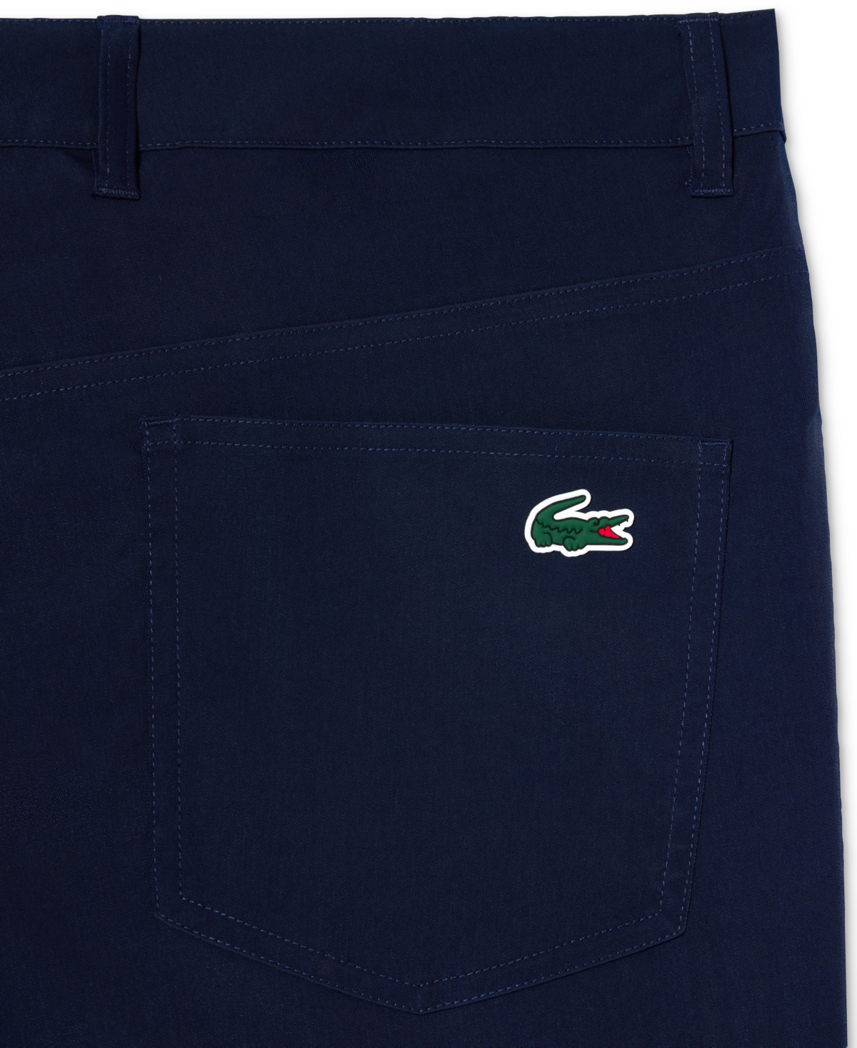 Shop Lacoste Men's Slim-fit Five-pocket Stretch Pants In Blue