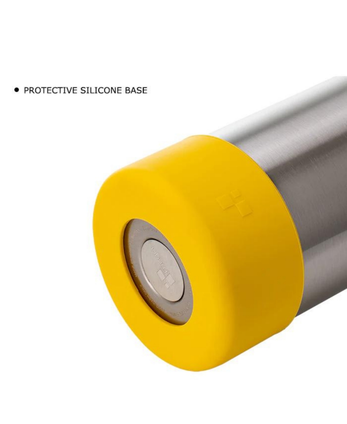 Fenger Stainless Steel Vacuum Insulated Water Bottle With Silicone Base And Handle Lid In Yellow