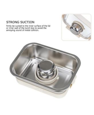 Stainless-Steel Sauce Box with Silicone Suction Lid
