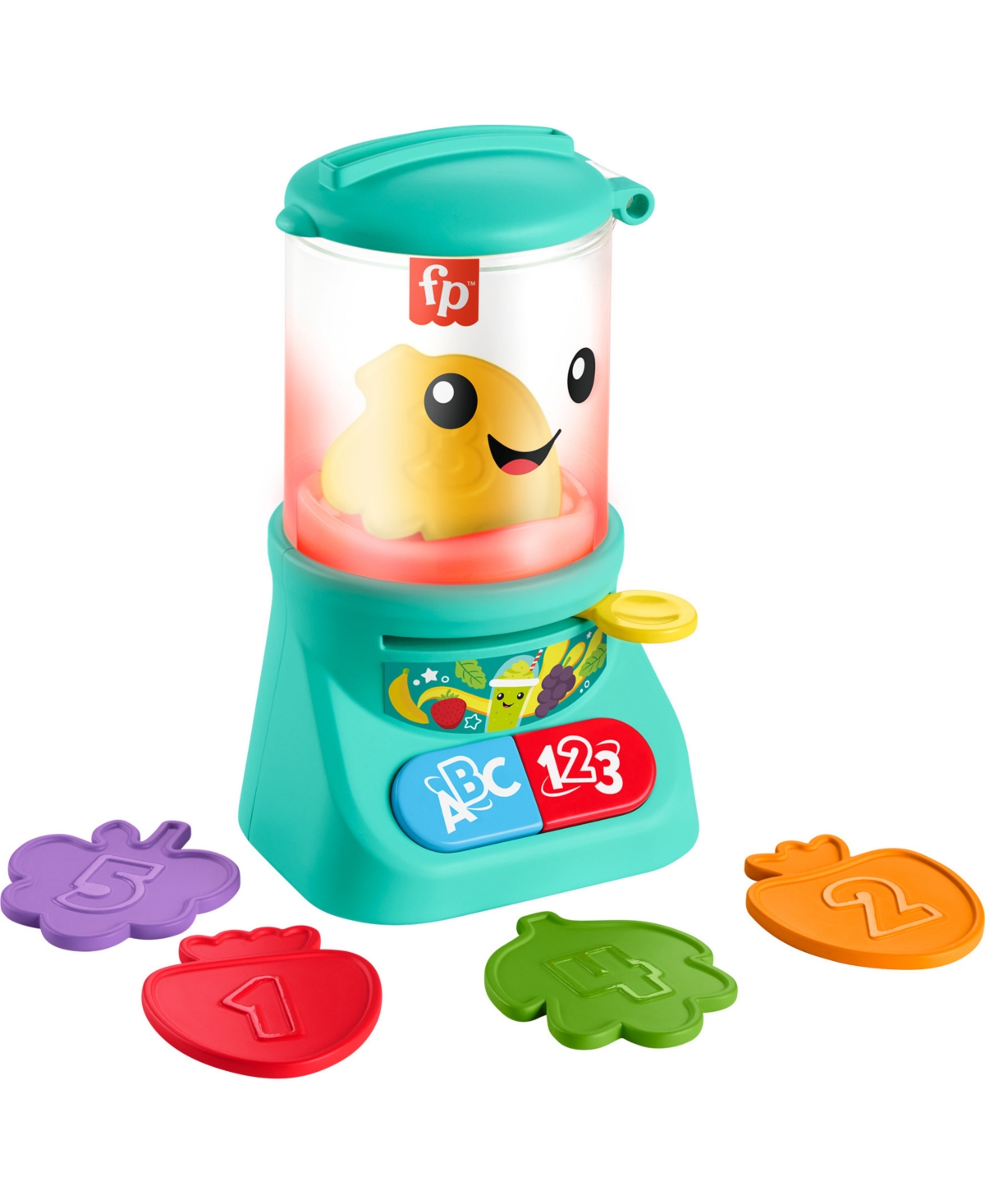 Shop Fisher Price Counting And Colors Smoothie Maker Musical Toy Blender For Infants In Multi-color