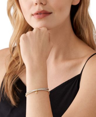 Colored Brass Double Bracelet Set