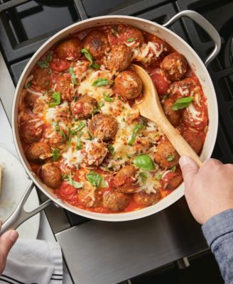 Hard Anodized Ceramic Nonstick 5 Quart Saute Pan with Lid