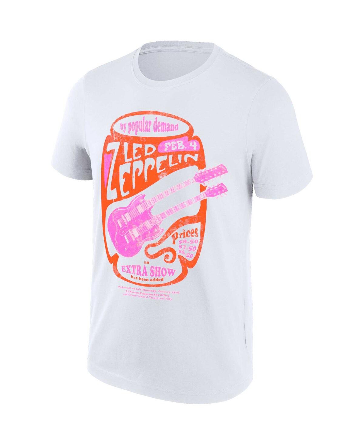 Shop Philcos Men's And Women's White Led Zeppelin Graphic T-shirt