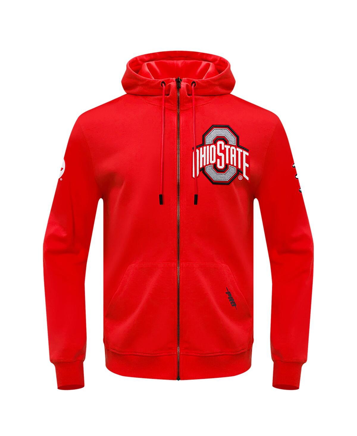 Men's Pro StandardOhio State Buckeyes Classic Full-Zip Hoodie - Scarlet