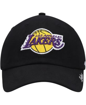 Women's Black Los Angeles Lakers Miata Clean Up Logo Adjustable Hat