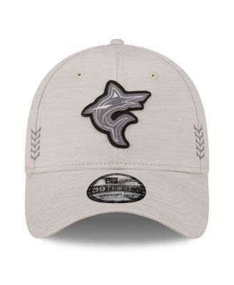 Men's Cream Miami Marlins 2024 Clubhouse 39THIRTY Flex Fit Hat