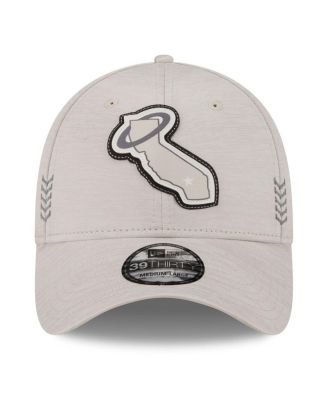 Men's Cream Los Angeles Angels 2024 Clubhouse 39THIRTY Flex Fit Hat