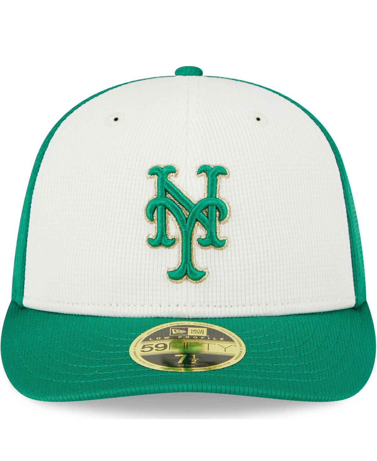 Shop New Era Men's  White, Green New York Mets 2024 St. Patrick's Day Low Profile 59fifty Fitted Hat In White,green