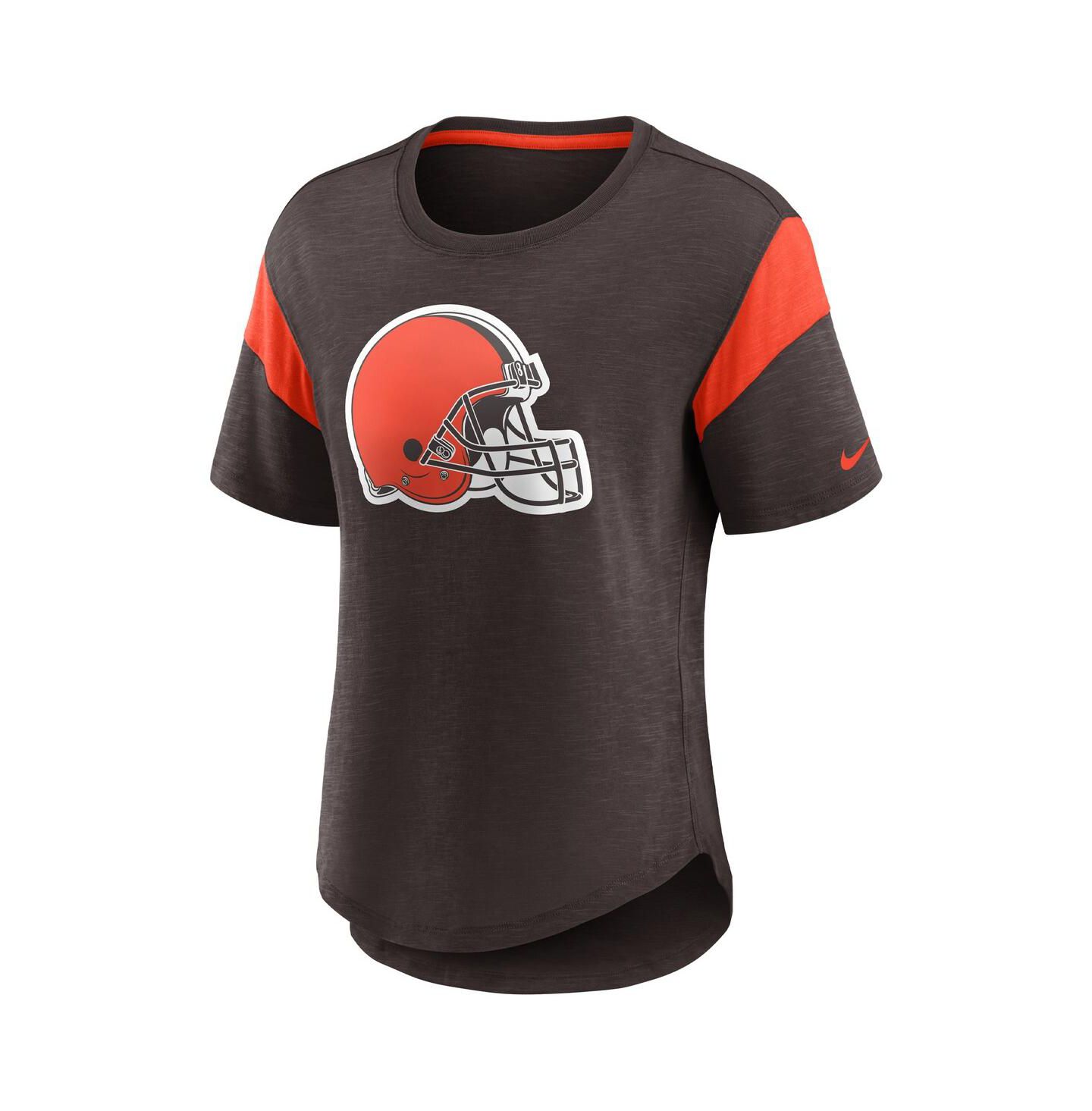 Женский топ Nike Brown Cleveland Browns Primary Logo Fashion — фото 2
