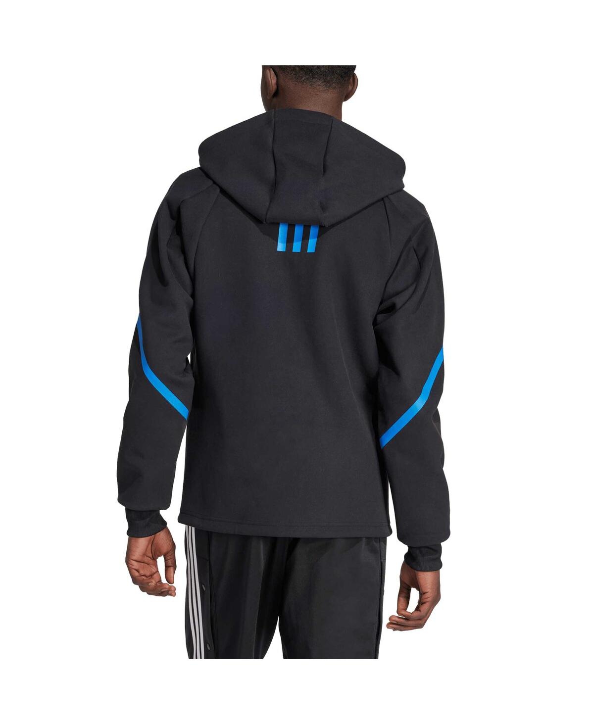 Shop Adidas Originals Men's Adidas Black San Jose Earthquakes 2024 Anthem Travel Full-zip Jacket