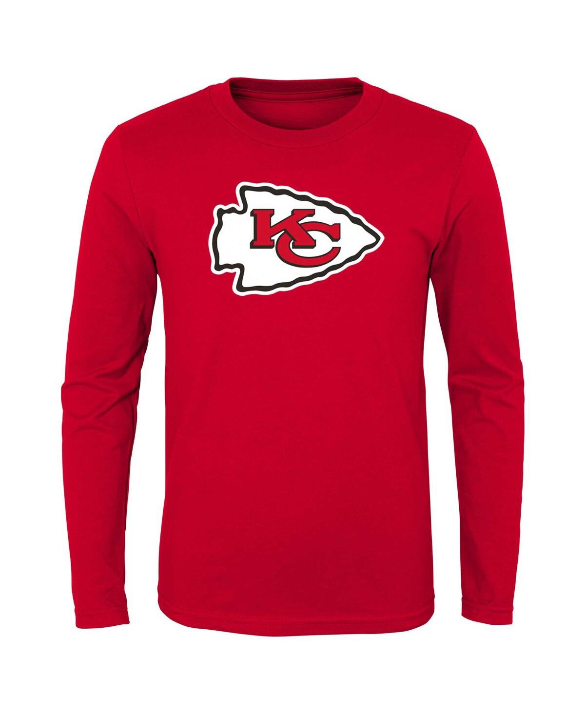 Shop Outerstuff Toddler Boys And Girls Red Kansas City Chiefs Primary Logo Long Sleeve T-shirt