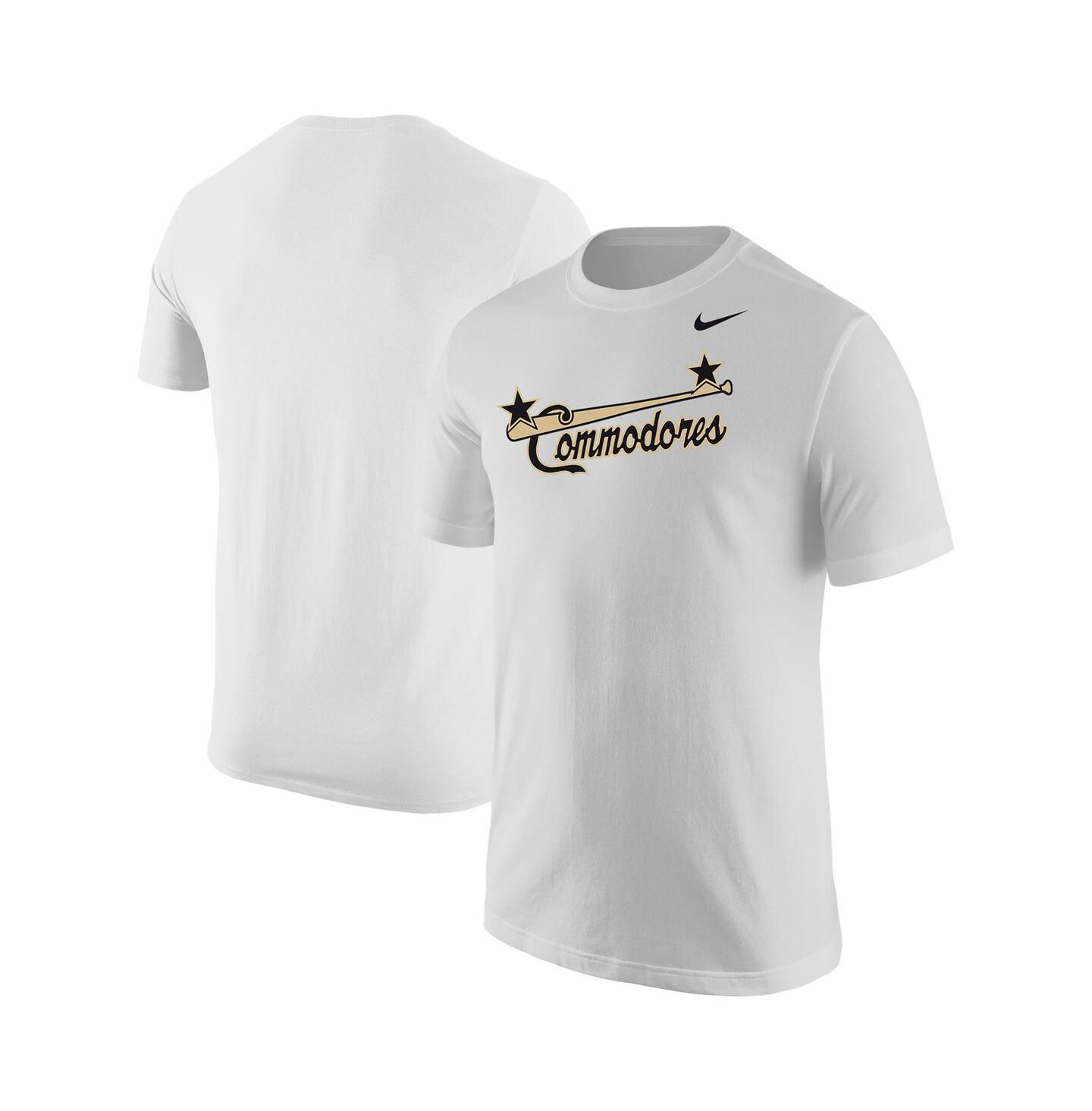 Мужская футболка Nike White Distressed Vanderbilt Commodores Baseball Vault — фото 1