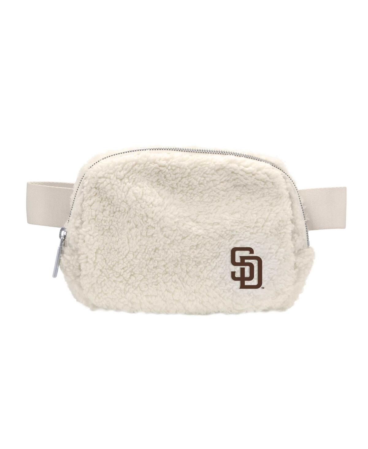 Shop Logo Brands Women's San Diego Padres Sherpa Fanny Pack In White