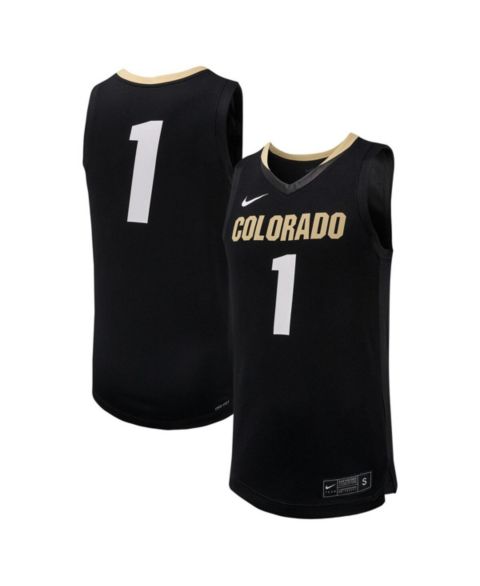 Мужской топ Nike #1Colorado Buffaloes Replica Basketball Jersey, цвет: Чёрный