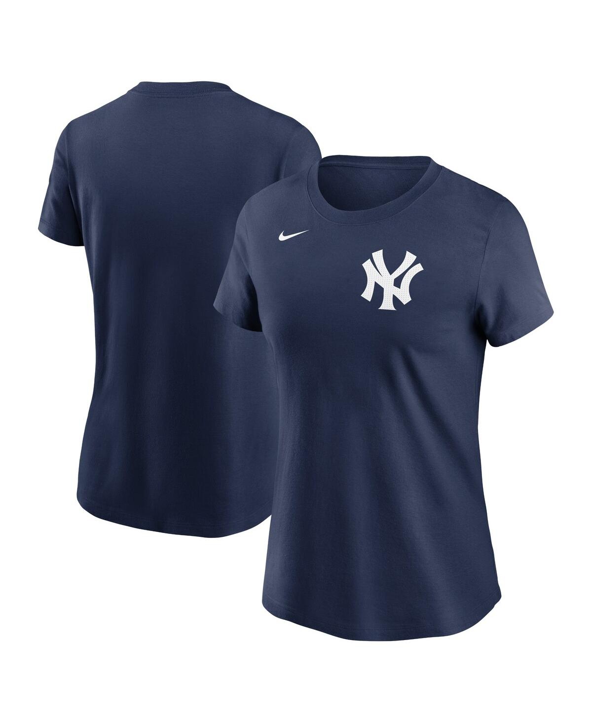 Nike Navy New York Yankees Wordmark T-shirt In Navy