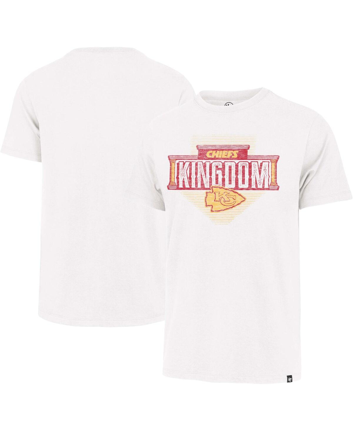47 Brand Men's ' White Distressed Kansas City Chiefs Regional Franklin T-shirt