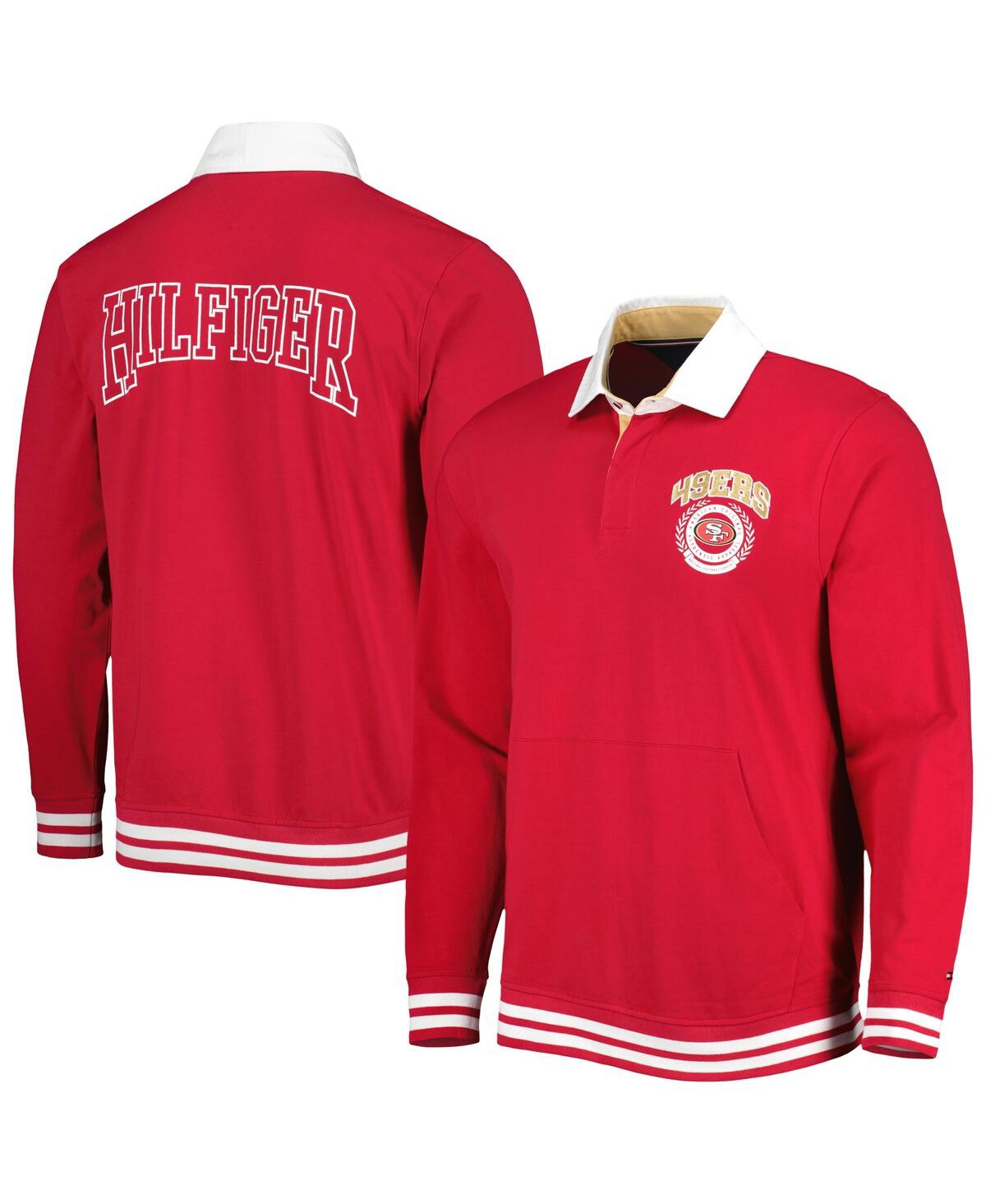 Shop Tommy Hilfiger Men's  Scarlet San Francisco 49ers Cody Long Sleeve Polo Shirt