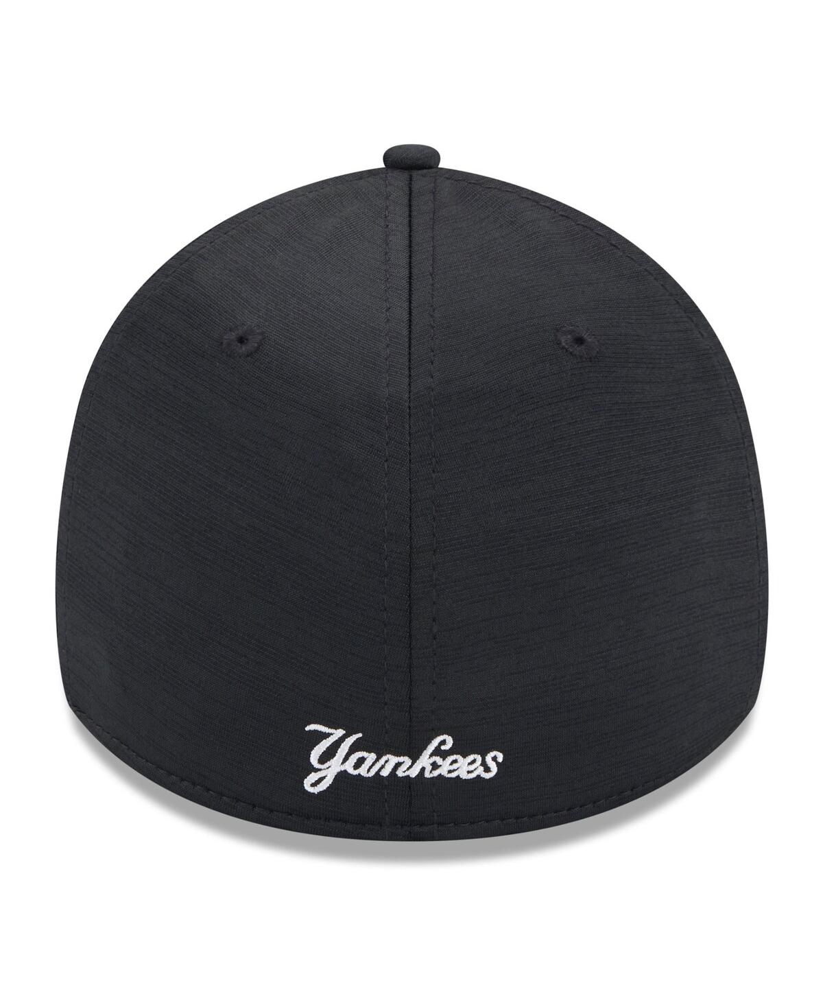 Men's New EraNew York Yankees 2024 Clubhouse 39THIRTY Flex Fit Hat - Black