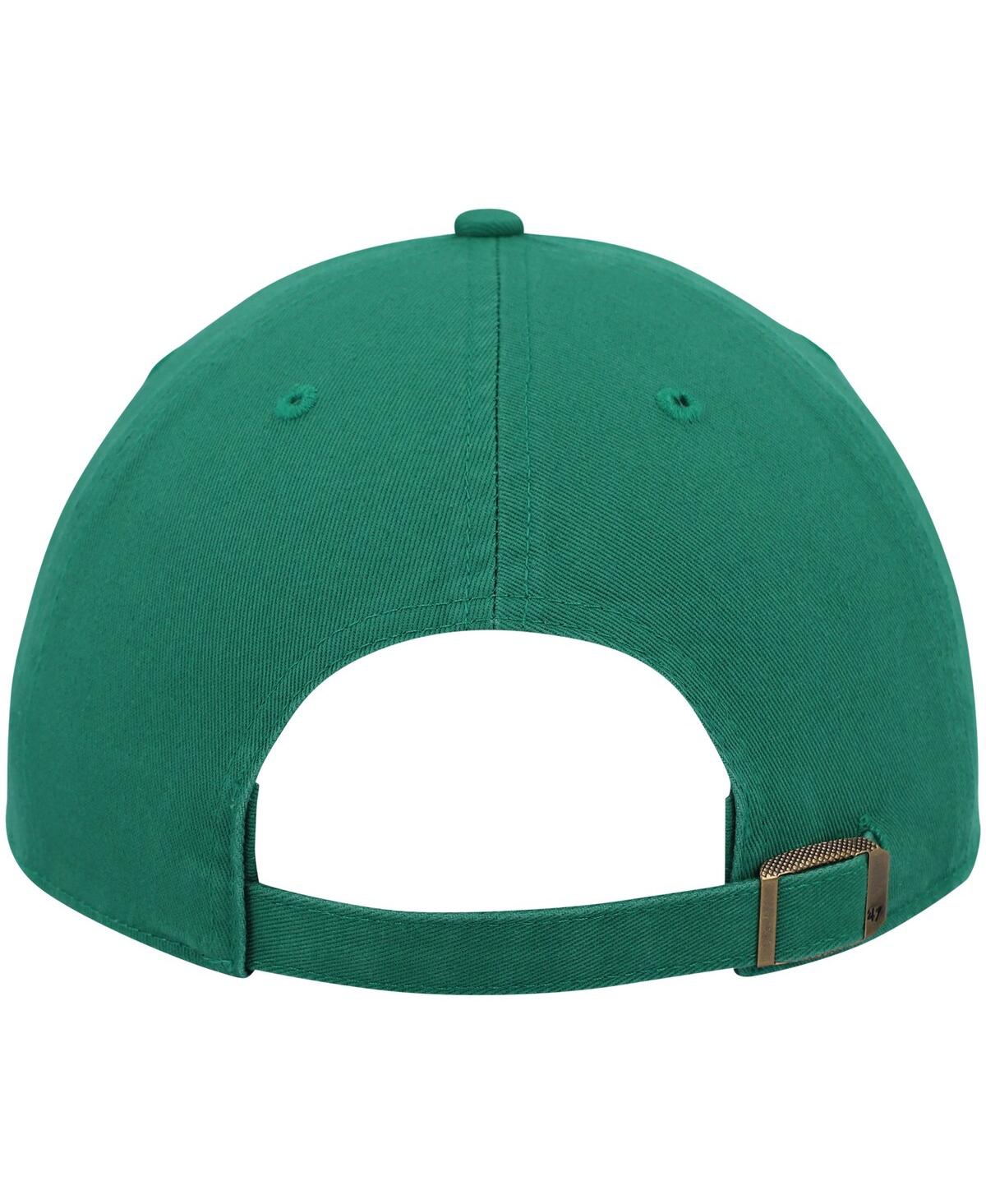 47 Brand Men's ' Kelly Green Boston Celtics Clean Up Wordmark Adjustable Hat In Kelly Green