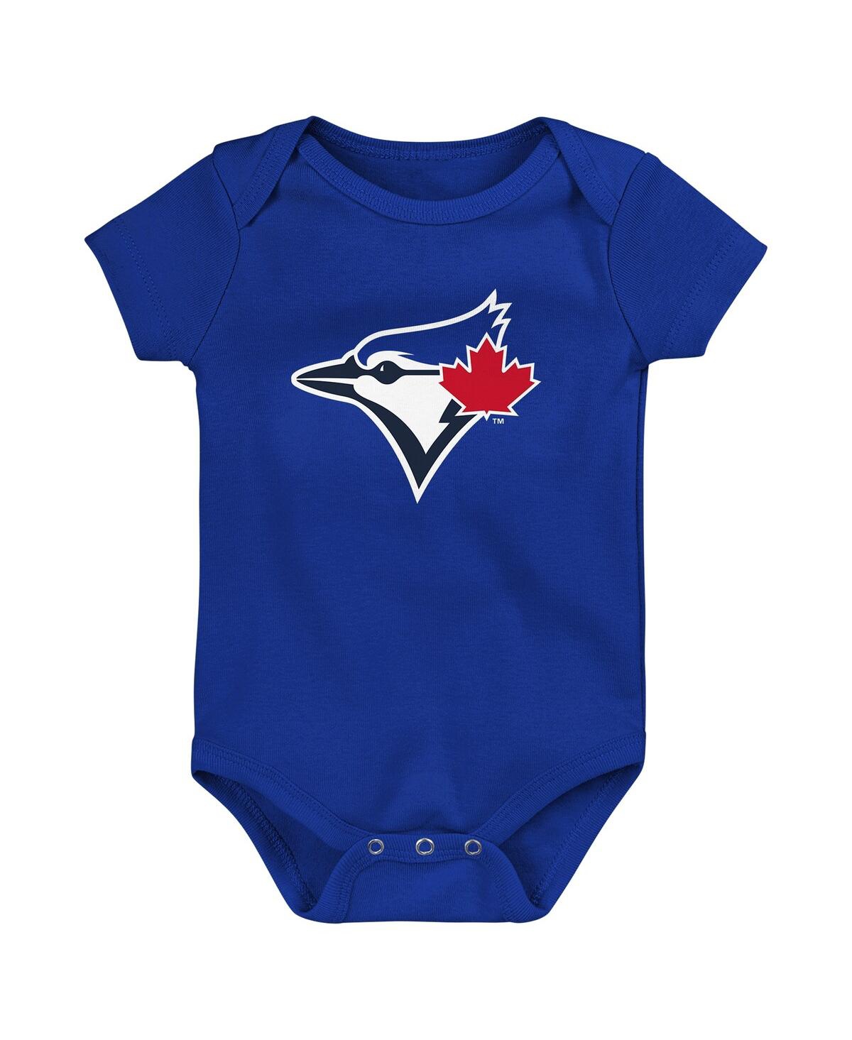 Baby Boys and Girls Fanatics Toronto Blue Jays Fan Pennant 3-Pack Bodysuit Set - Royal, White