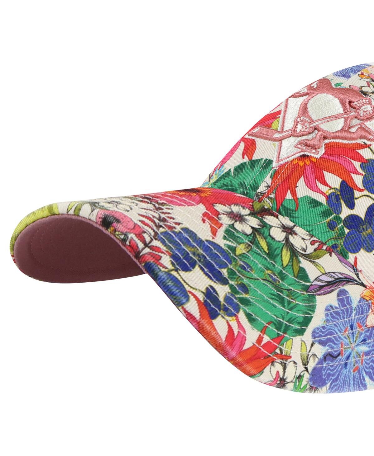 47 Brand Women's ' Cream Pittsburgh Penguins Pollinator Clean Up Adjustable Hat In Cream