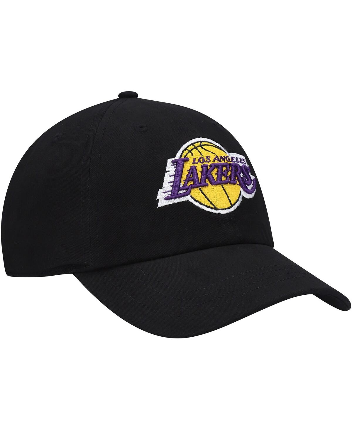 Women's '47 Brand Black Los Angeles Lakers Miata Clean Up Logo Adjustable Hat
