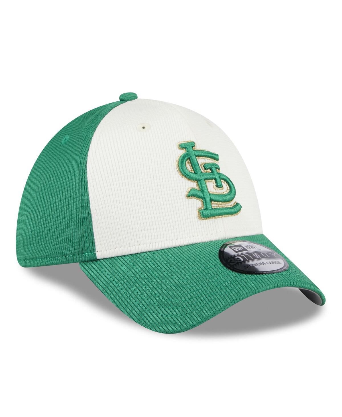Shop New Era Men's  White, Green St. Louis Cardinals 2024 St. Patrick's Day 39thirty Flex Fit Hat In White,green