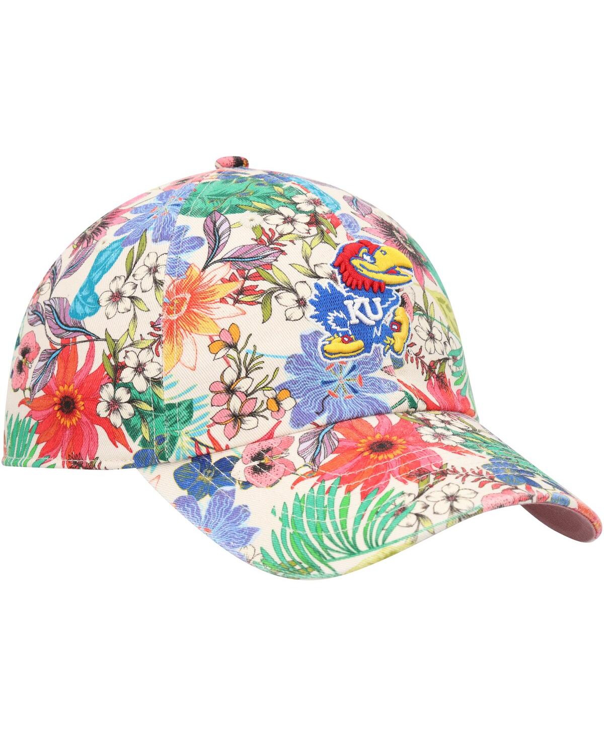 Shop 47 Brand Women's ' Natural Kansas Jayhawks Pollinator Clean Up Adjustable Hat