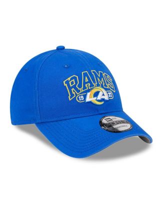 Men's Royal Los Angeles Rams Outline 9FORTY Snapback Hat