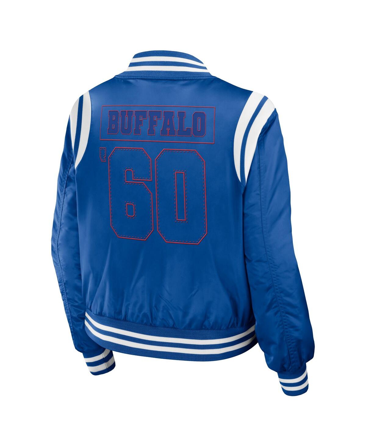 Shop Wear By Erin Andrews Women's  Royal Buffalo Bills Bomber Full-zip Jacket