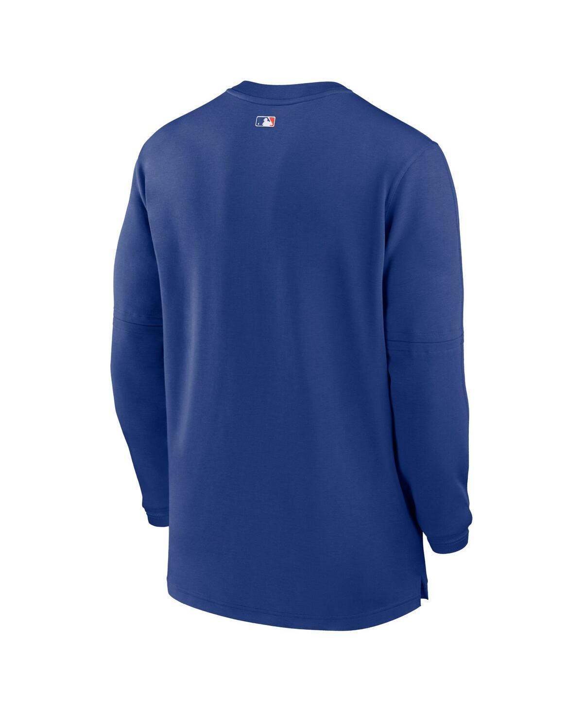 Shop Nike Men's  Royal New York Mets Authentic Collection Game Time Performance Quarter-zip Top