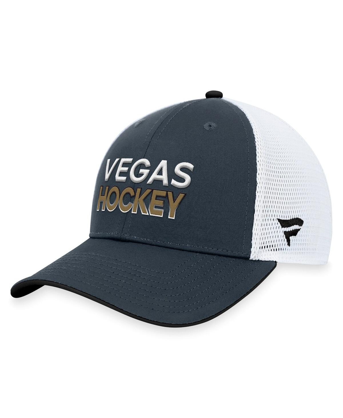 Fanatics Branded  Gray Vegas Golden Knights Rink Trucker Adjustable Hat In Gray