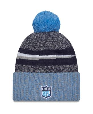 Men's Navy, Light Blue Tennessee Titans 2023 Sideline Sport Cuffed Pom Knit Hat
