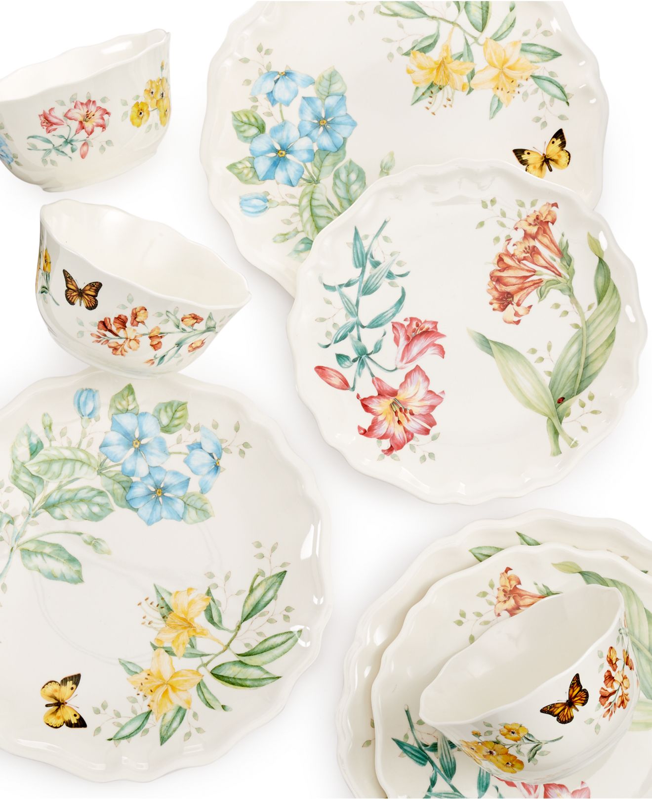 Lenox Butterfly Meadow Melamine Dinnerware Collection - Dinnerware ... - larger view