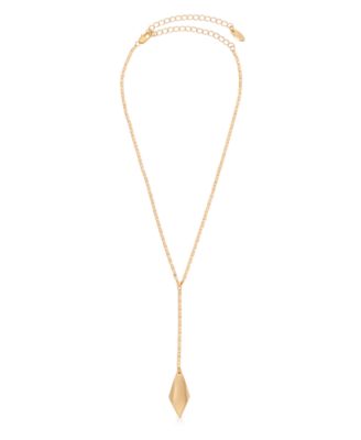 18k Gold Plated Kite Drop Pendant Necklace
